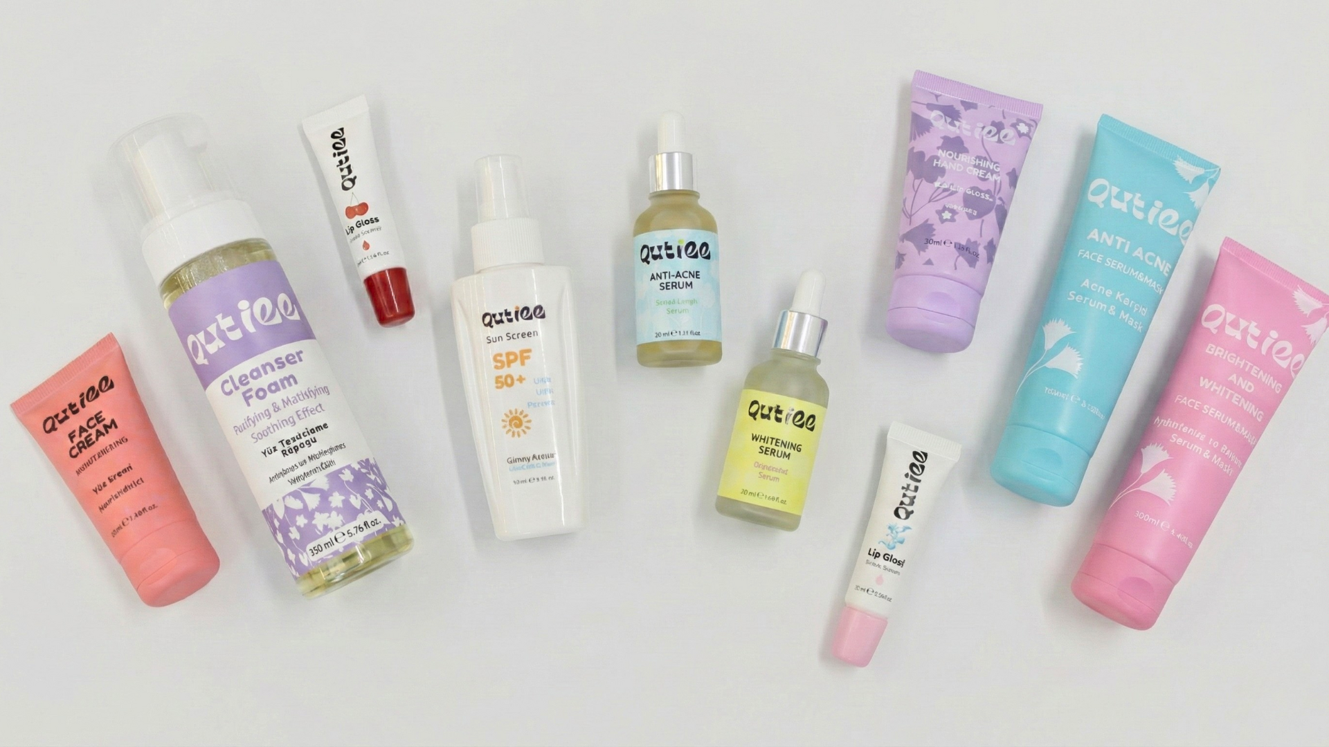 Qutiee Complete Product Line